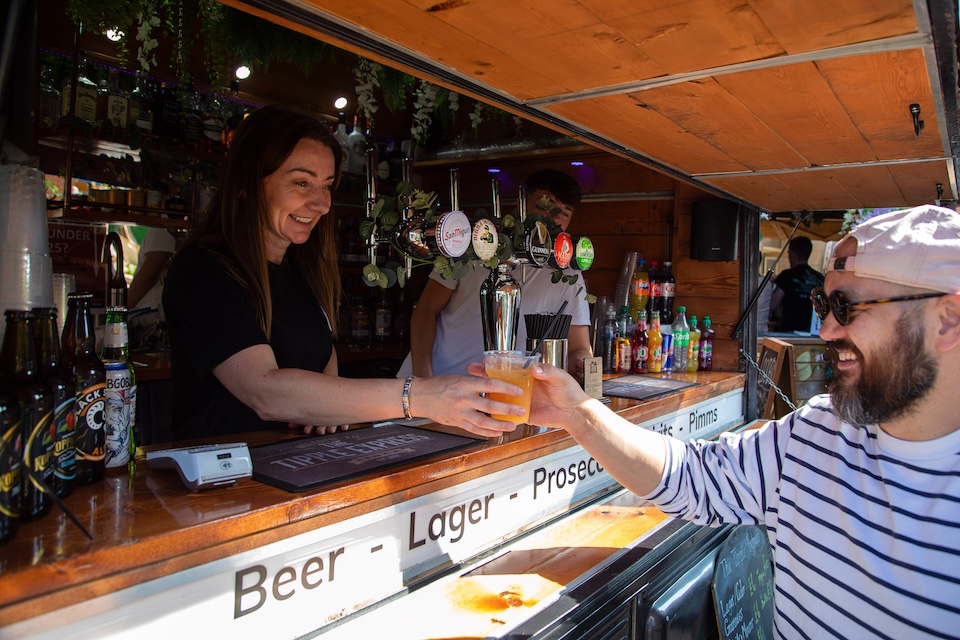 Beer van at Tower Works