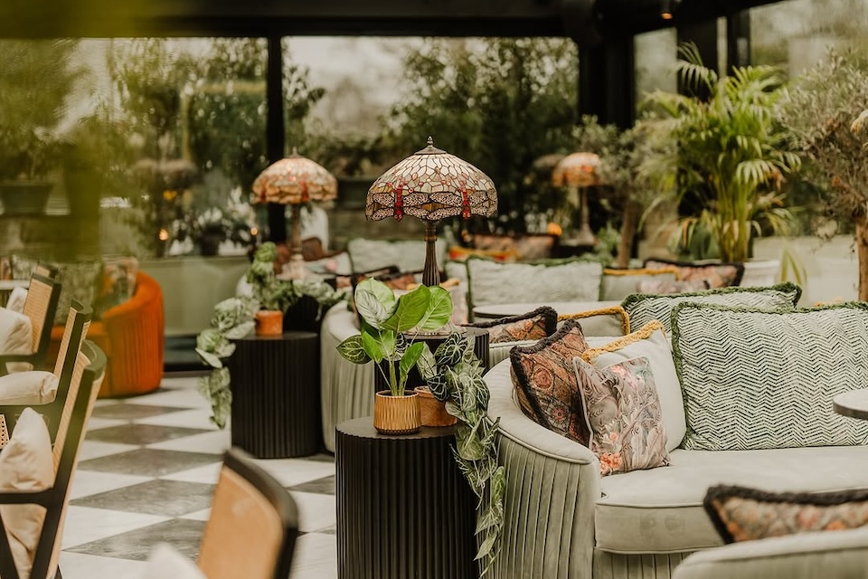 The Wild Orchard, The Orangery terrace