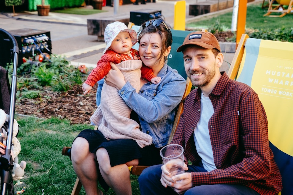 Tower Works family enjoying festival