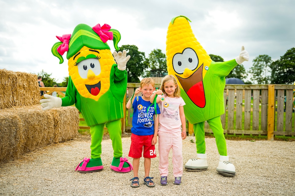 Kernel and Sweetie Mascots - York Maze