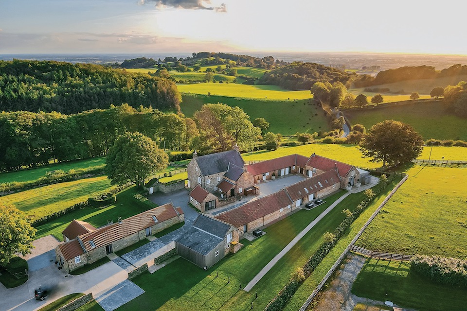 West Acre Lodge drone shot