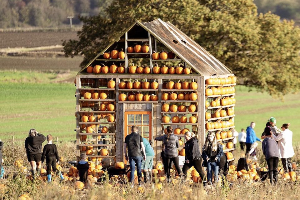 Farmer Copleys pumpkin house