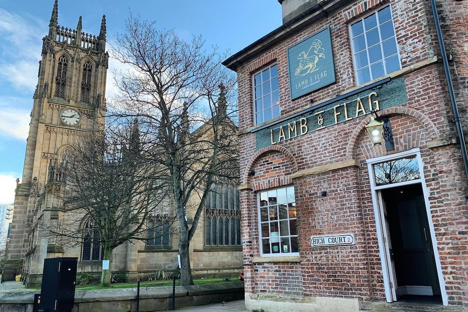 Exterior of the Lamb and Flag exterior