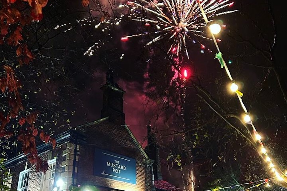 Mustard pot Bonfire Night event