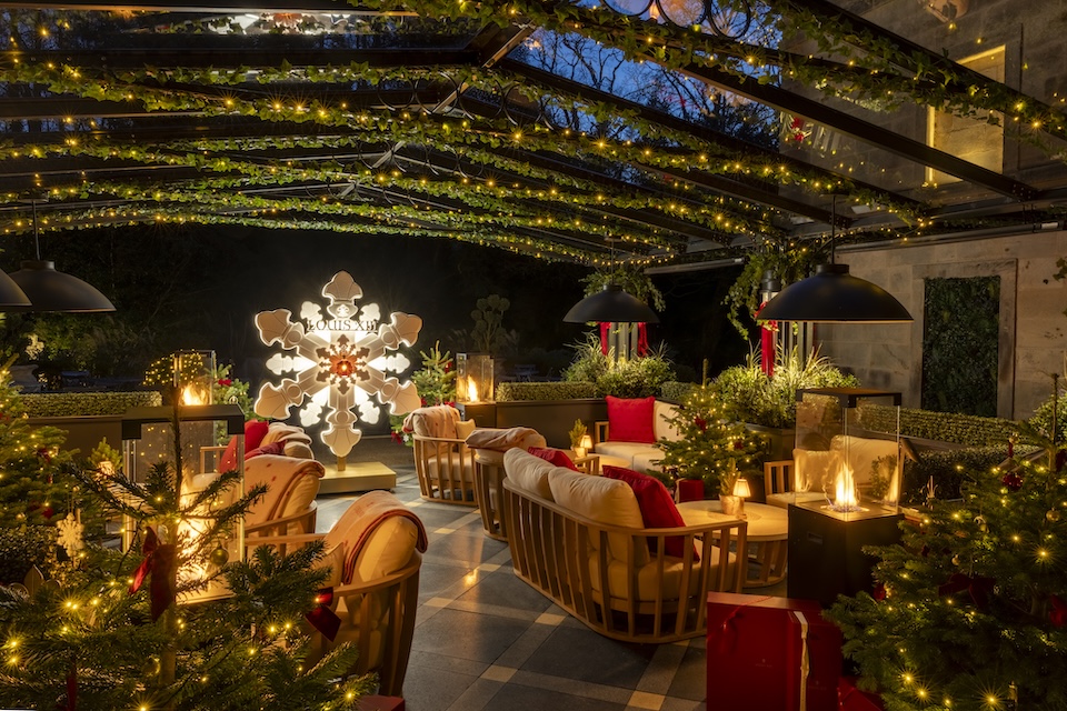 Louis XIII Grantley Hall festive pop up patio