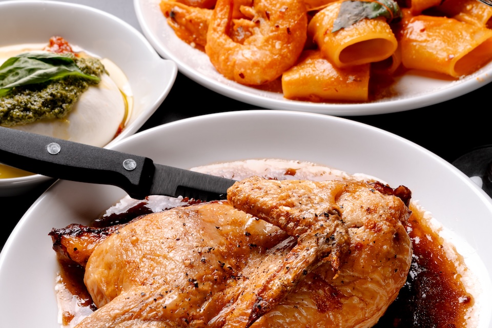 roast half spatchcock chicken with onion gravy lunara nesso