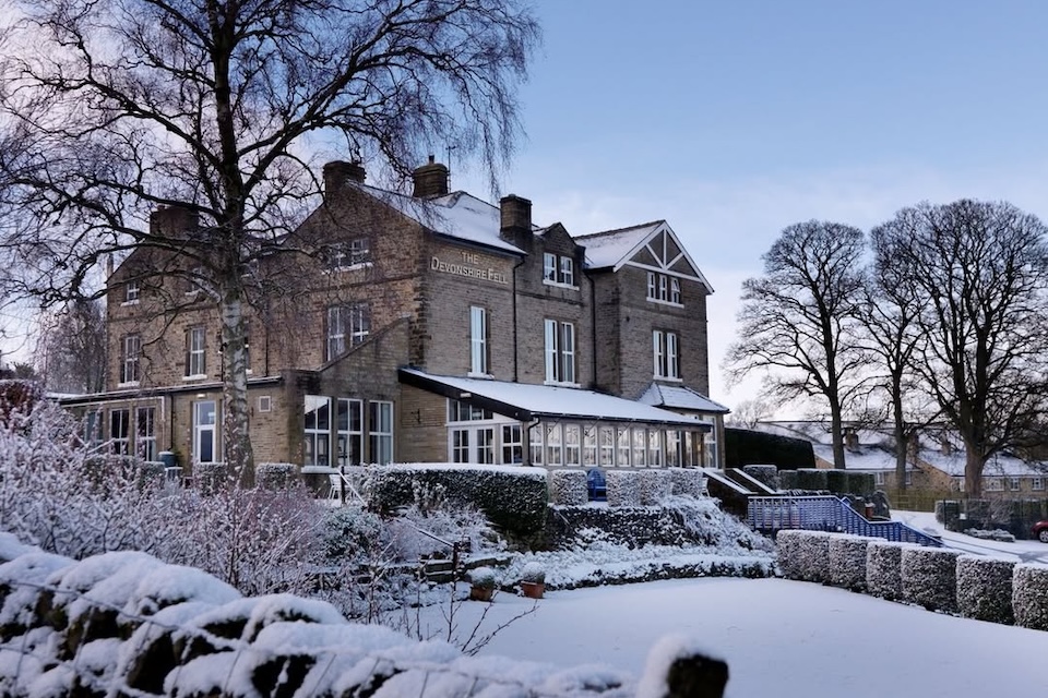 Devonshire Fell, snowy exterior 