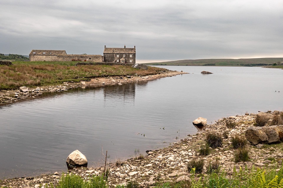 Grimwith reservoir landscape, Yorkshire Dales walks