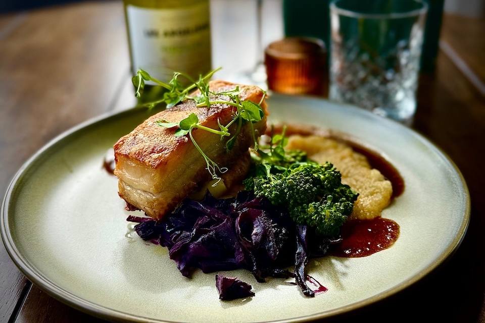 Wenlock Arms pork belly main dish